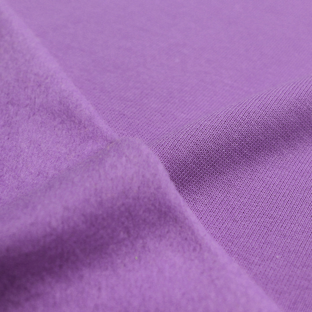 organic cotton fleece-backed sweatshirt knit - crocus 2 yd