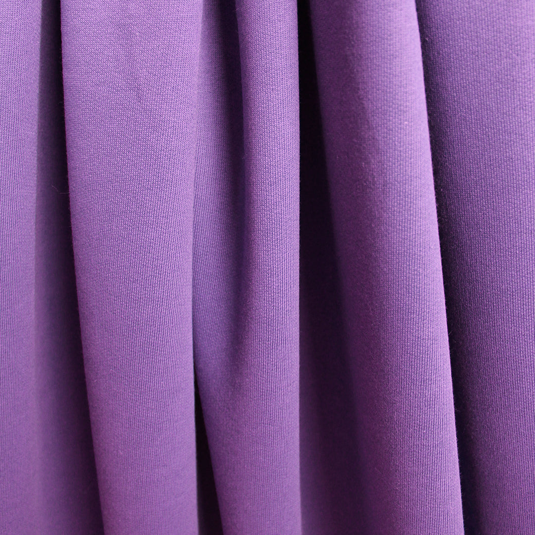 organic cotton fleece-backed sweatshirt knit - crocus 2 yd