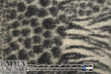 Italian tiger/dot boiled wool fleece