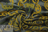 Italian textured scroll wool fleece knit