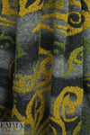 Italian textured scroll wool fleece knit