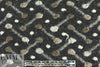 Italian earth/charcoal 'barbell' wool fleece knit