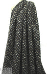 Italian earth/charcoal 'barbell' wool fleece knit