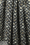 Italian earth/charcoal 'barbell' wool fleece knit 1.5 yds
