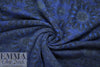 Italian textured flower nocturne wool fleece knit