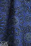 Italian textured flower nocturne wool fleece knit