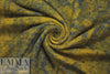 Italian dijon/navy design boiled wool fleece