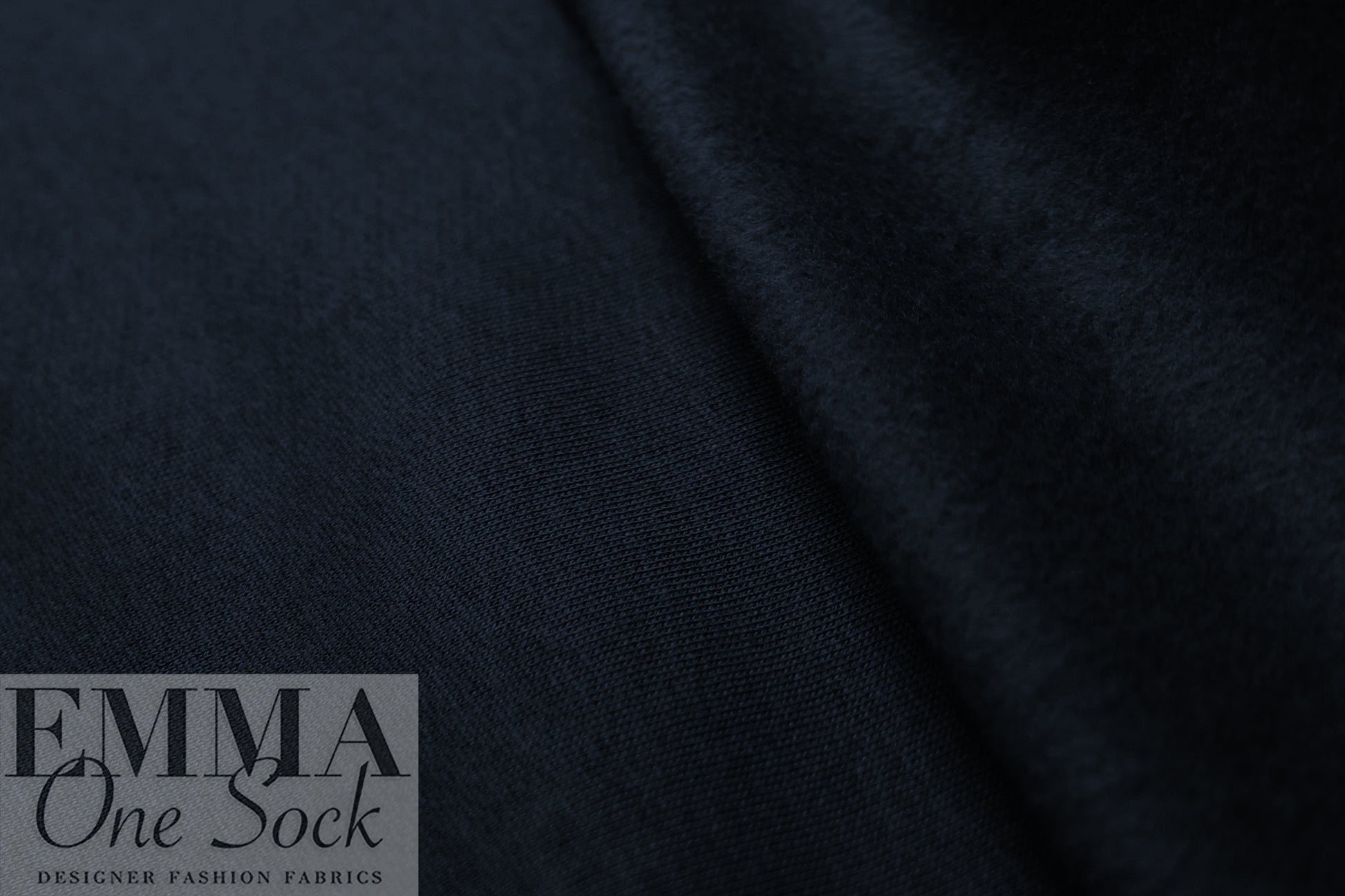 MTM organic cotton brushed fleece-backed sweatshirt knit - indigo night .5 yds