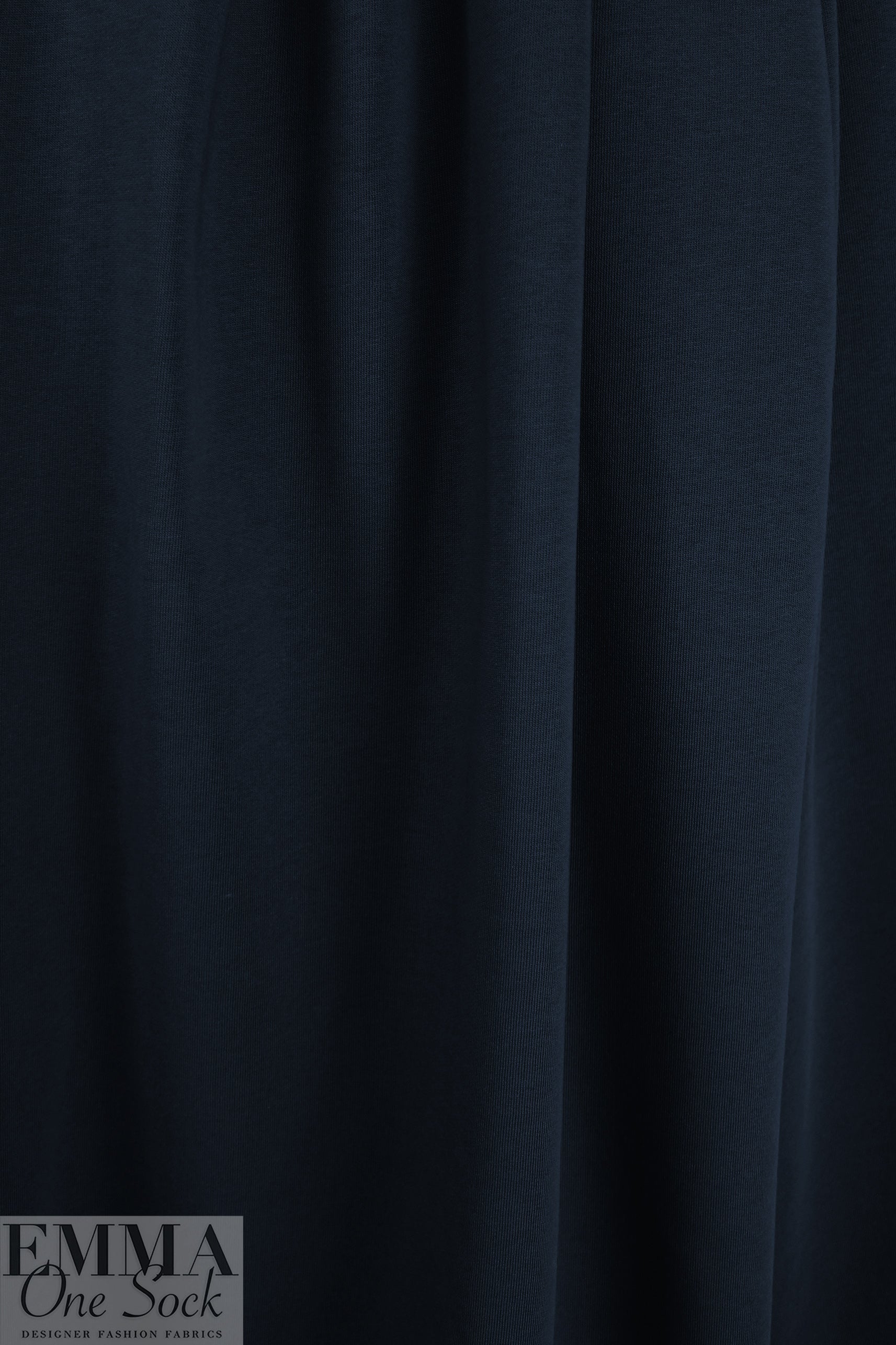 MTM organic cotton brushed fleece-backed sweatshirt knit - indigo night 1.5 yds