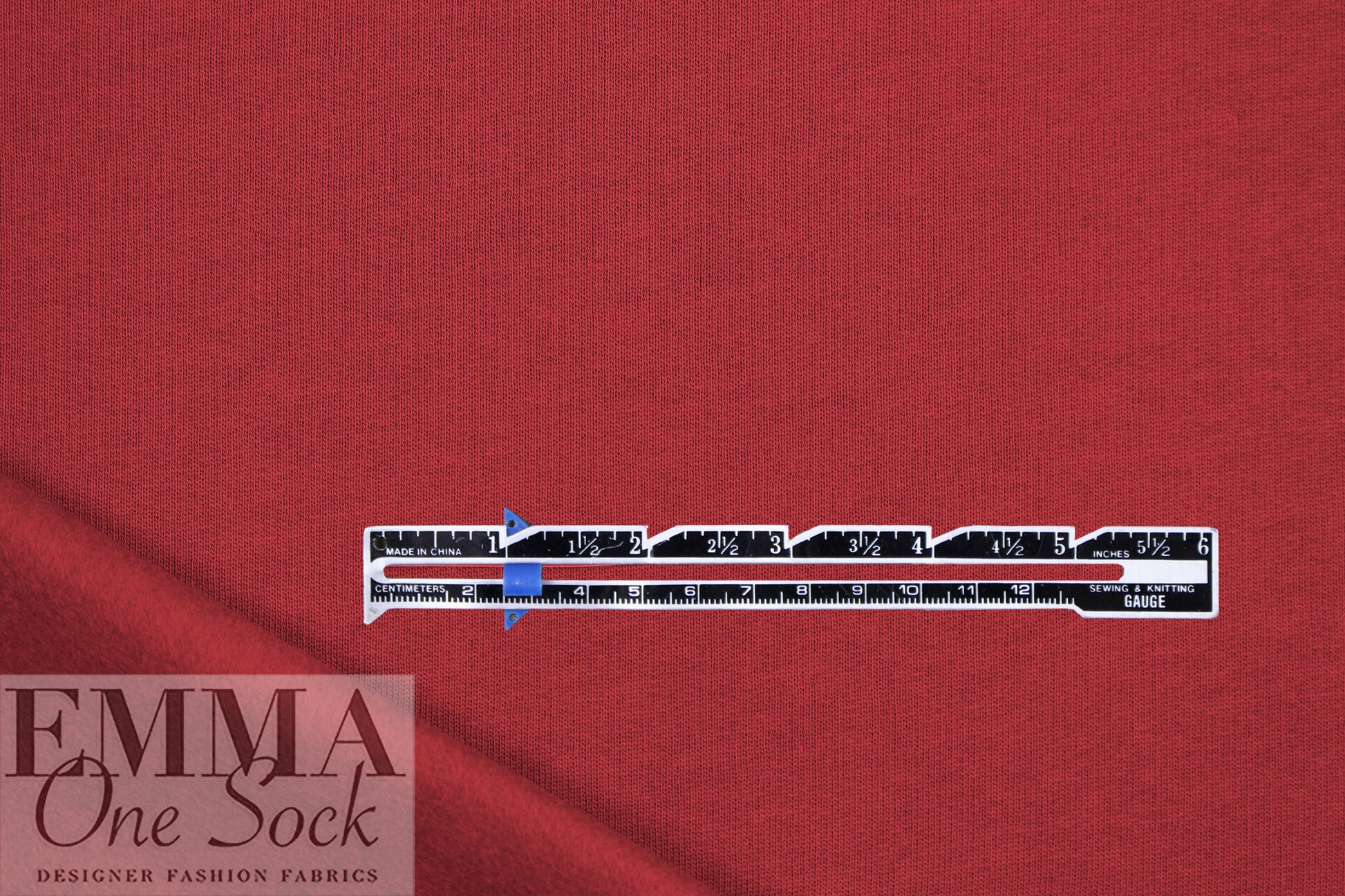 MTM organic cotton extra wide fleece-backed sweatshirt knit - Persian red .625 yds