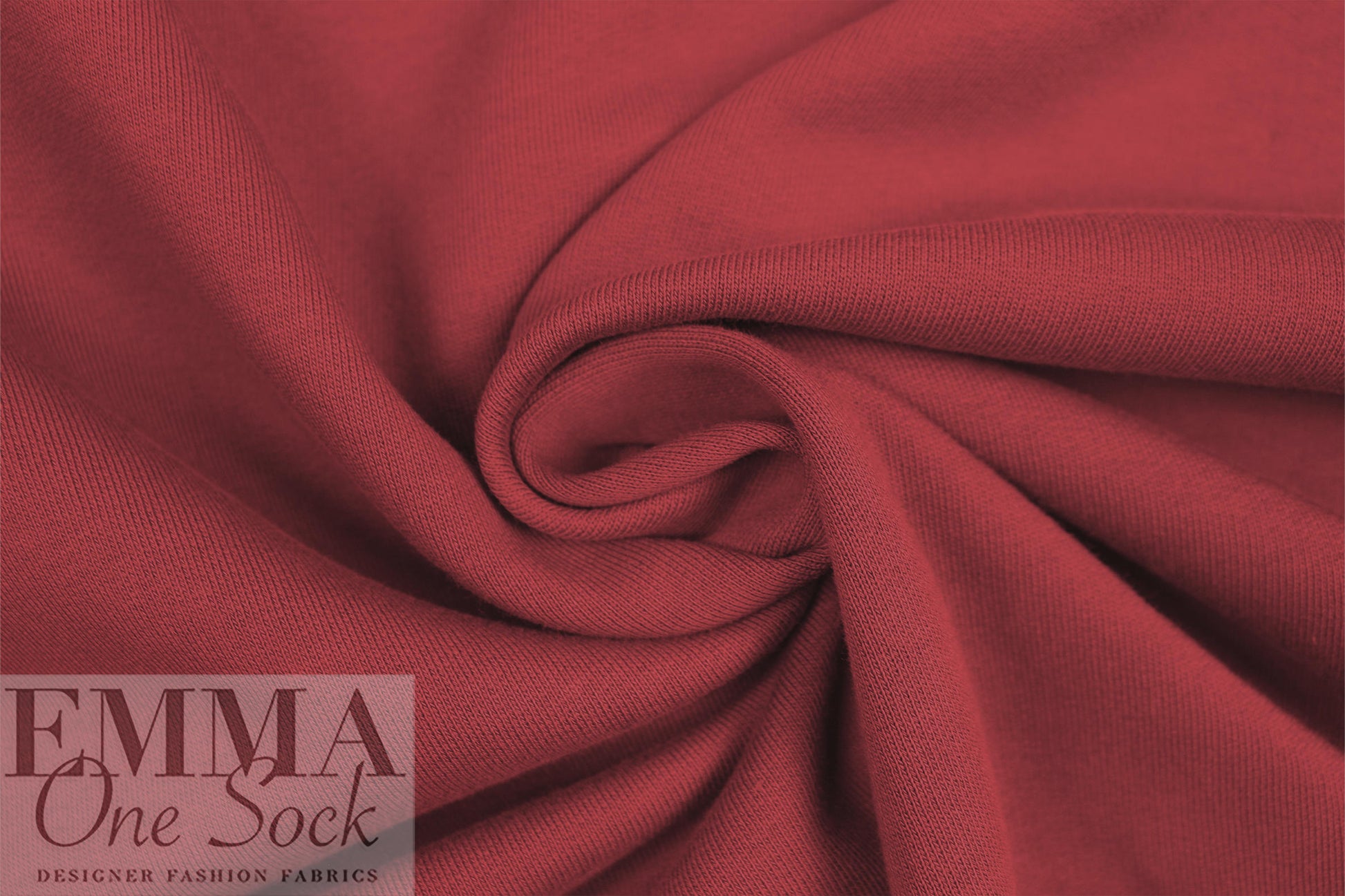 MTM organic cotton extra wide fleece-backed sweatshirt knit - Persian red .625 yds