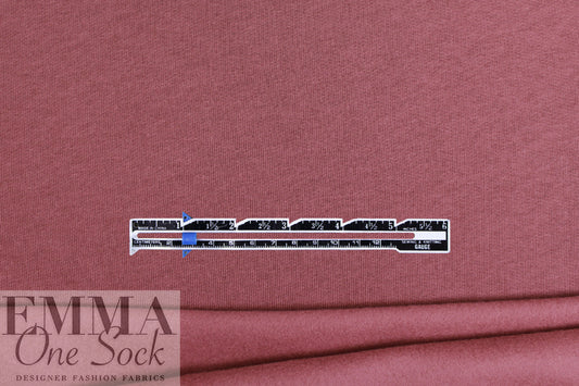 MTM organic cotton extra wide fleece-backed sweatshirt knit - rosewood