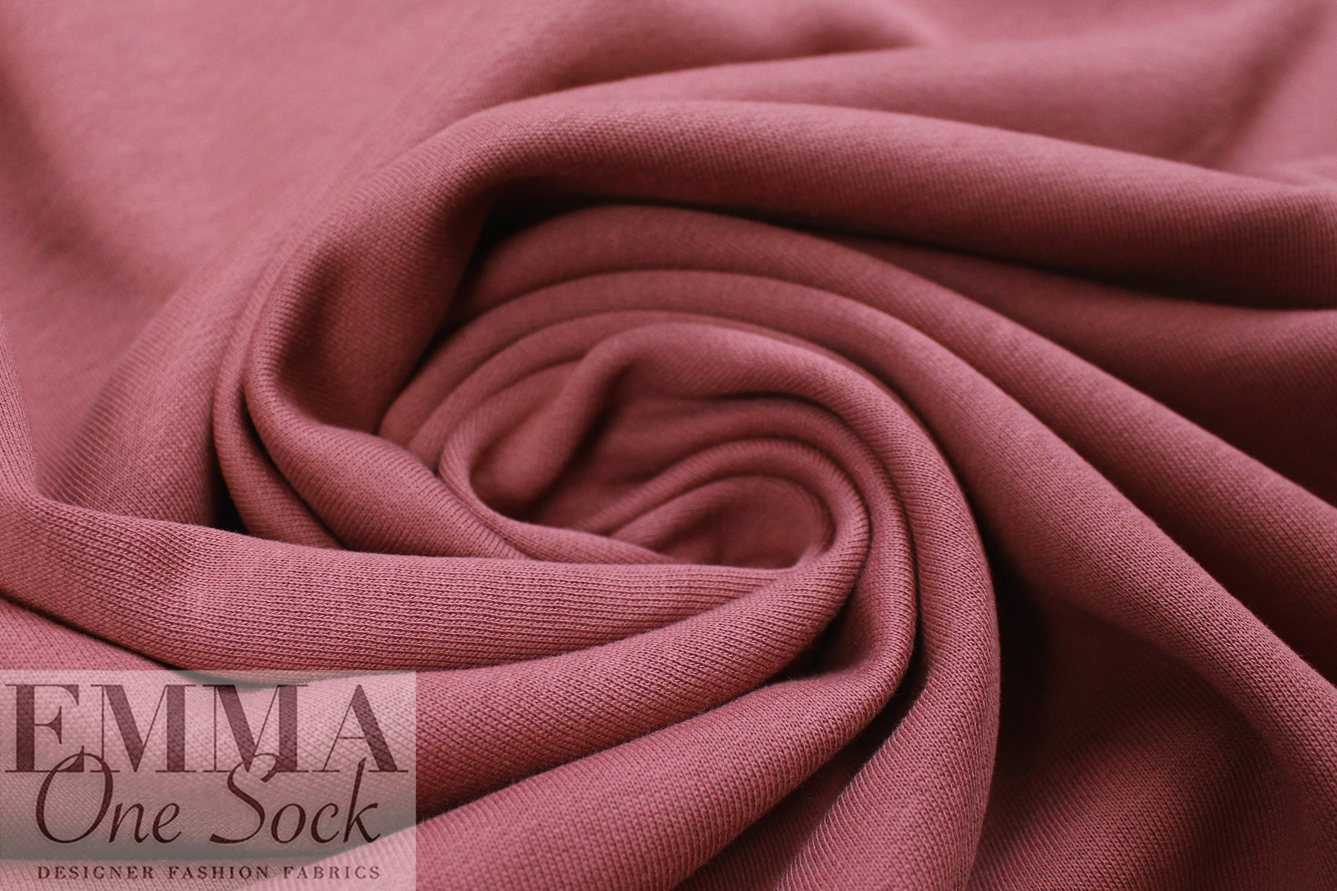 MTM organic cotton extra wide fleece-backed sweatshirt knit - rosewood 1.125 yds