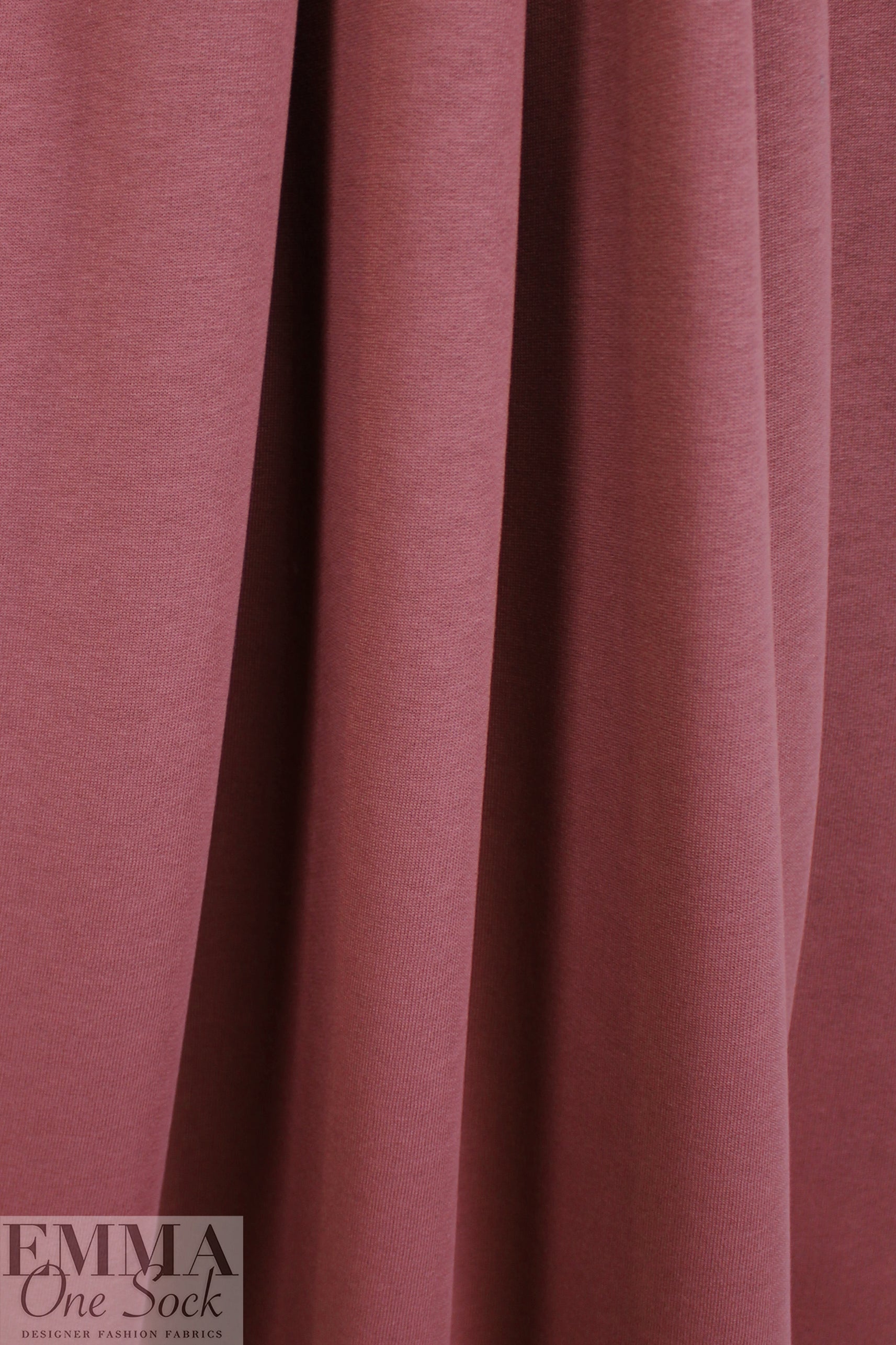 MTM organic cotton extra wide fleece-backed sweatshirt knit - rosewood 1.125 yds