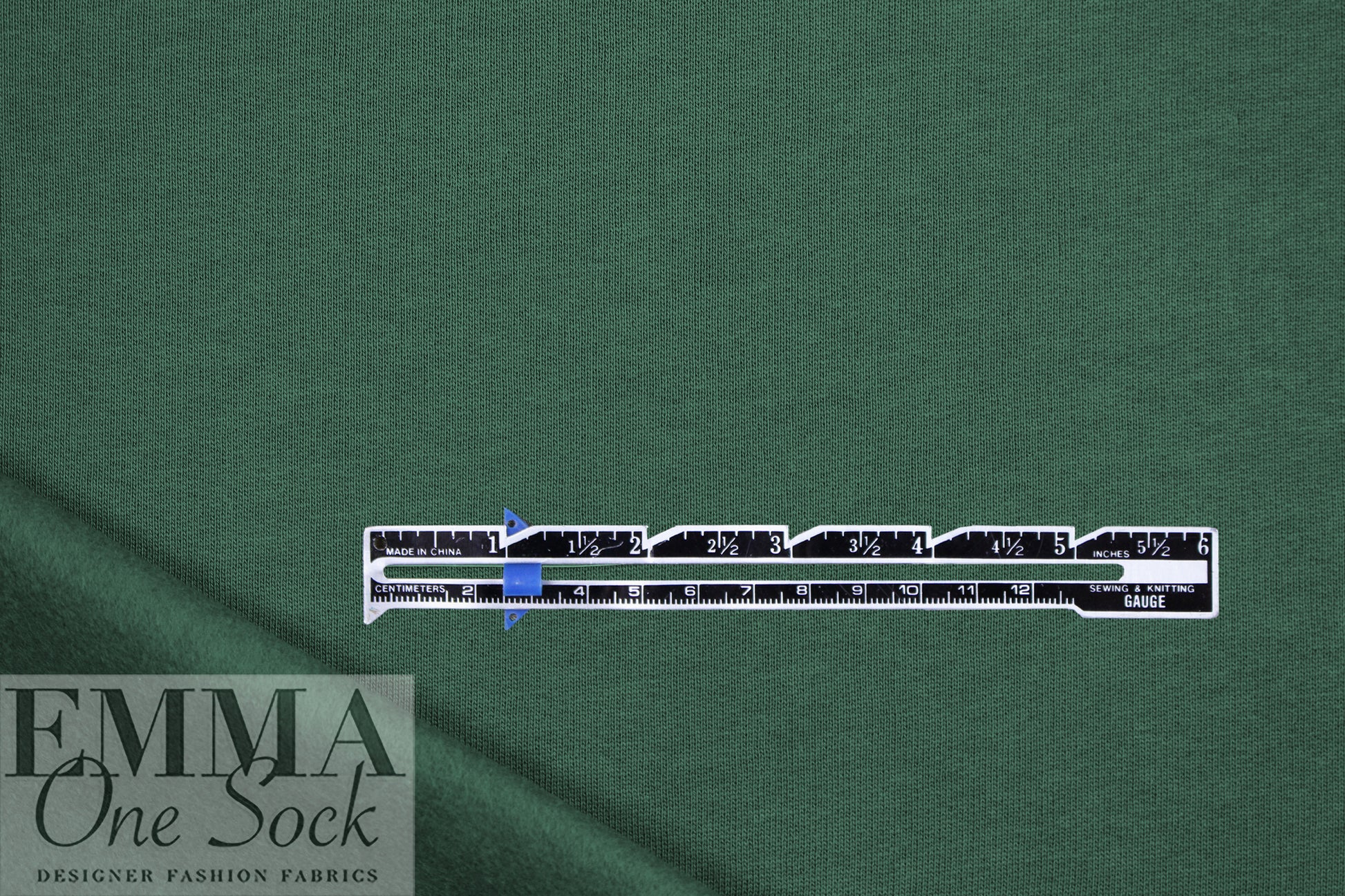 MTM organic cotton extra wide fleece-backed sweatshirt knit - spruce