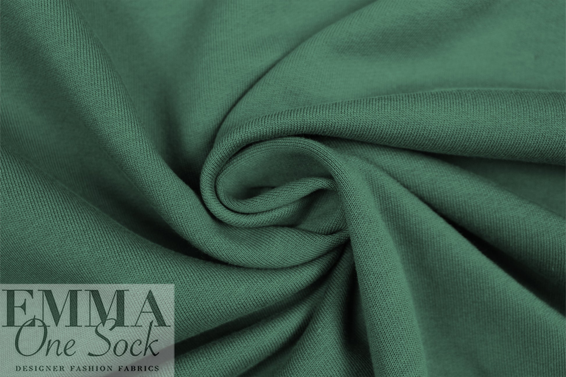 MTM organic cotton extra wide fleece-backed sweatshirt knit - spruce