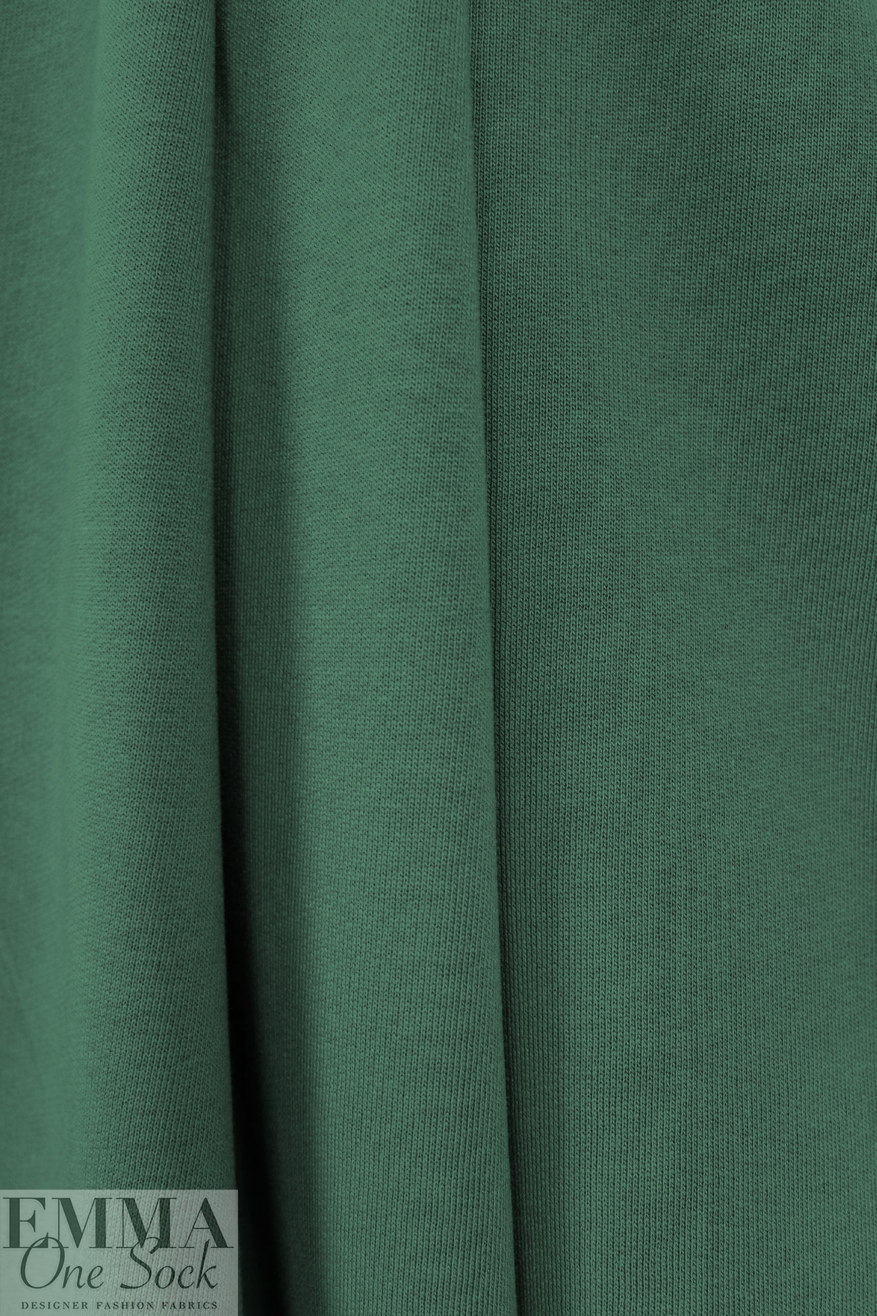 MTM organic cotton brushed fleece-backed sweatshirt knit - spruce 2.25 yd