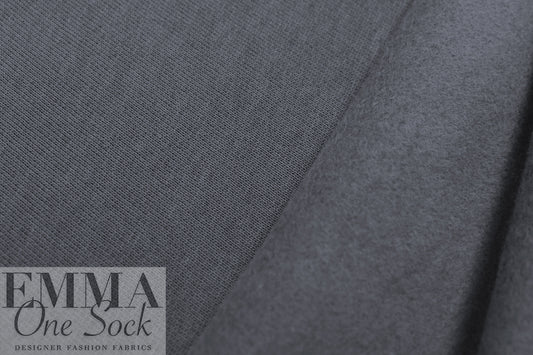 MTM organic cotton extra wide fleece-backed sweatshirt knit - calm grey