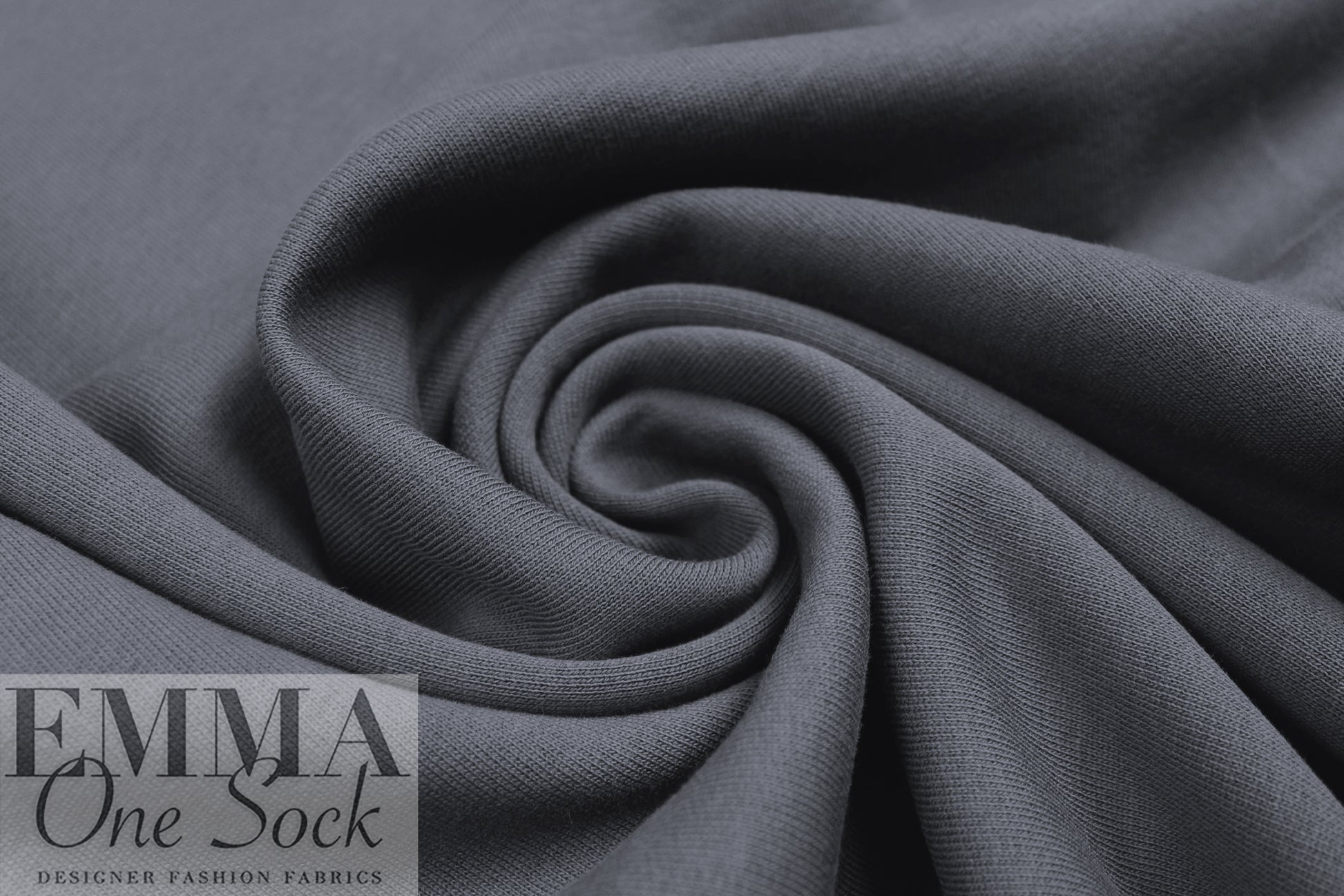 MTM organic cotton brushed fleece-backed sweatshirt knit - calm grey 2 yd