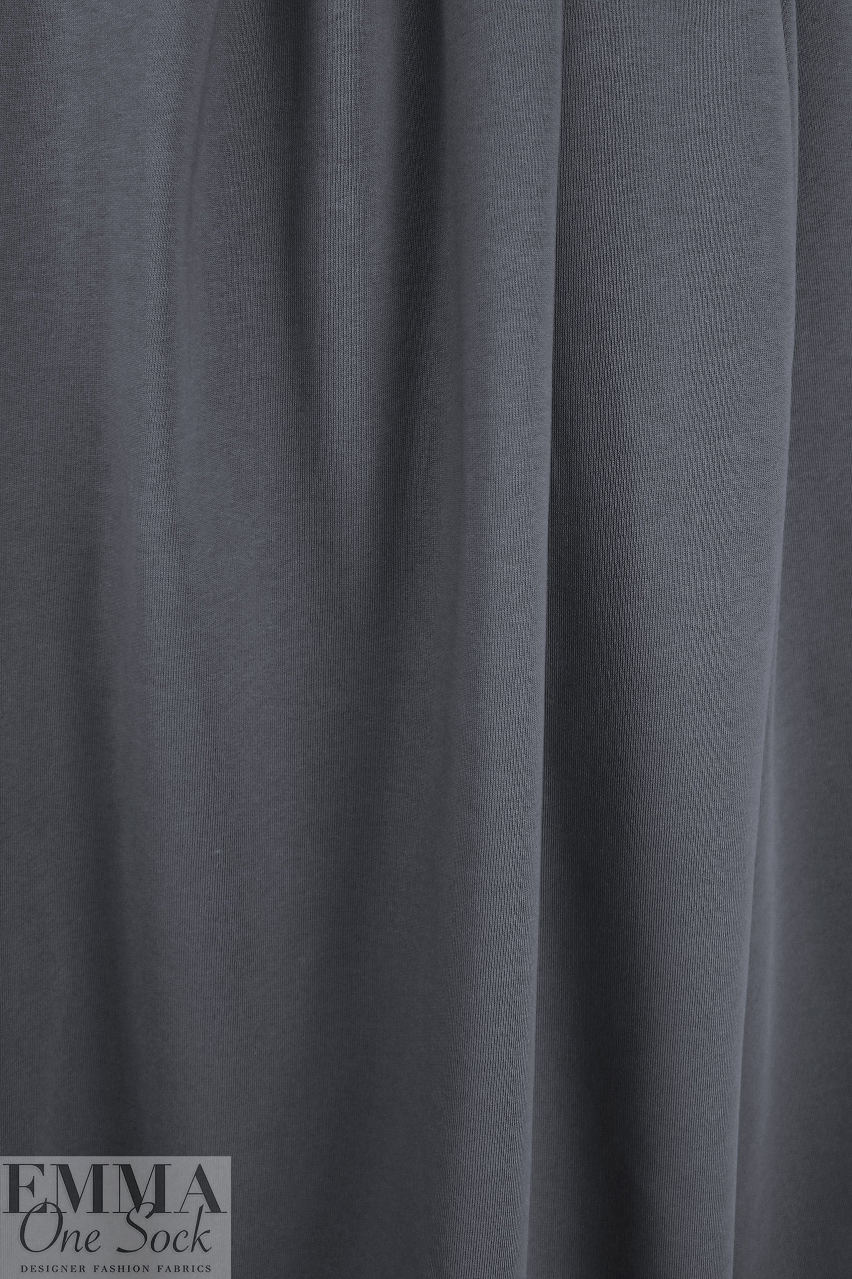 MTM organic cotton brushed fleece-backed sweatshirt knit - calm grey 1.5 yd