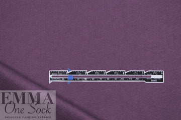 MTM organic cotton brushed fleece-backed sweatshirt knit - plum 1.25 yds