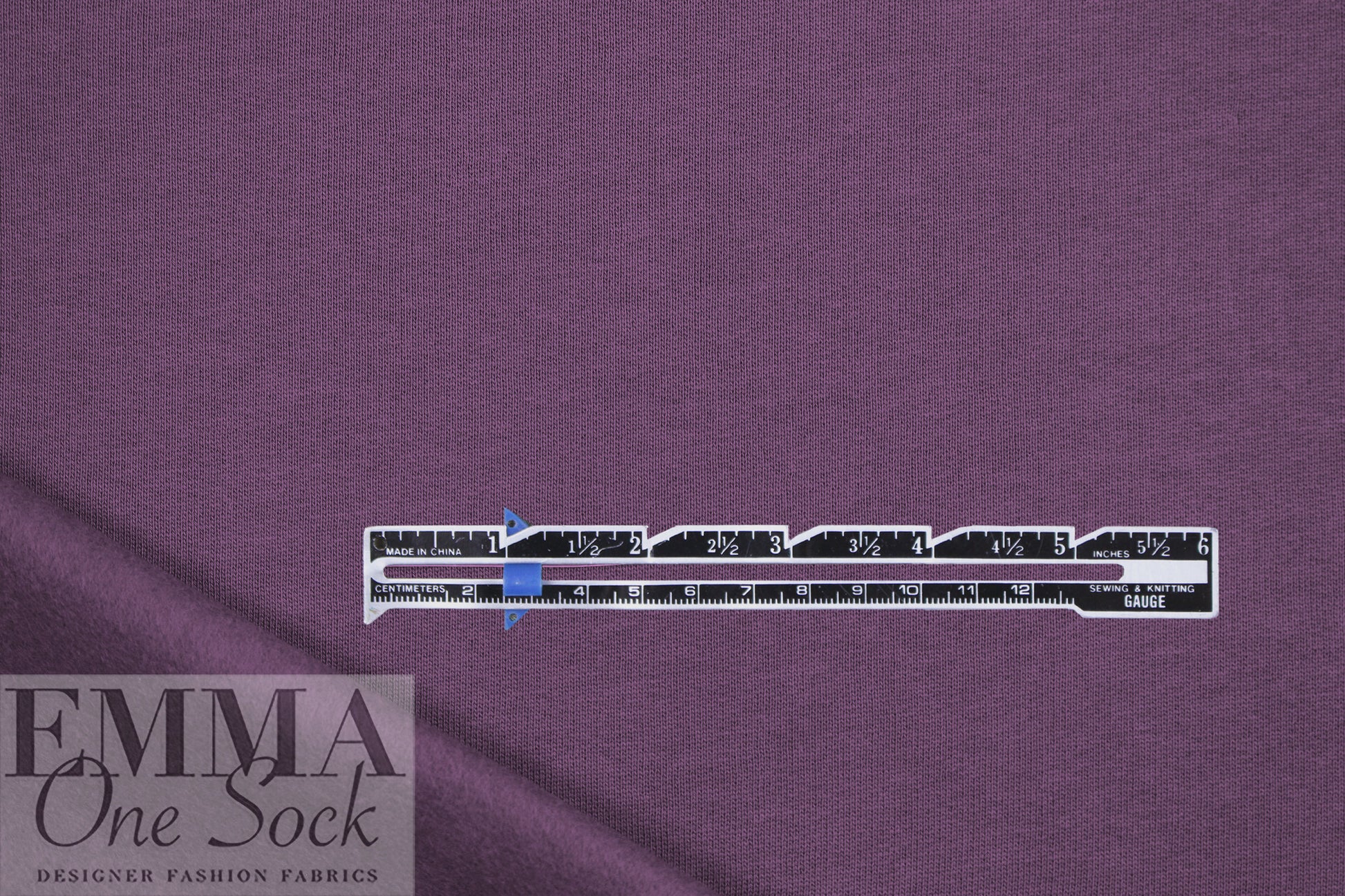 MTM organic cotton extra wide fleece-backed sweatshirt knit - plum 1.875 yds