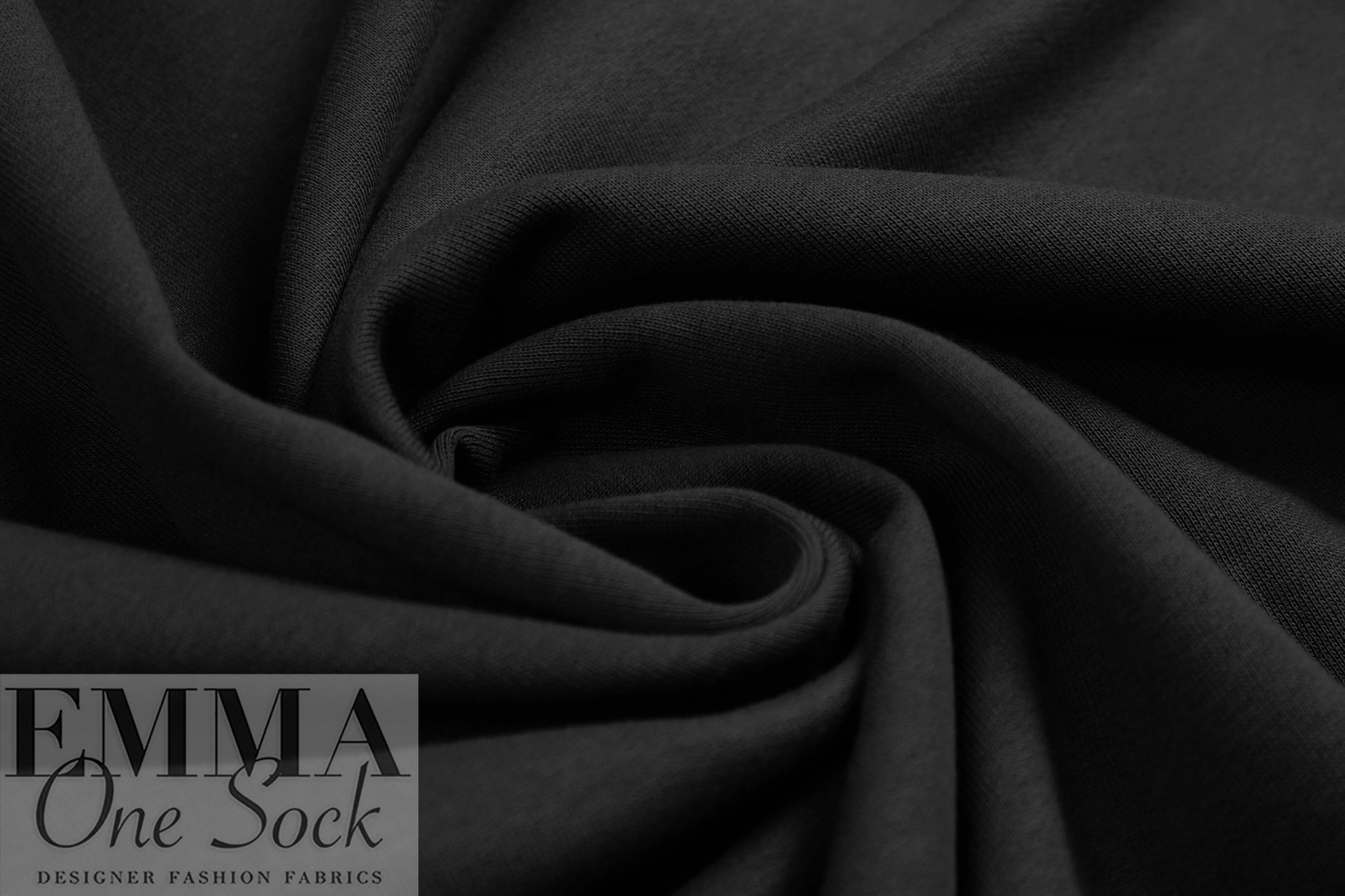 MTM organic cotton extra wide fleece-backed sweatshirt knit - black .75 yds