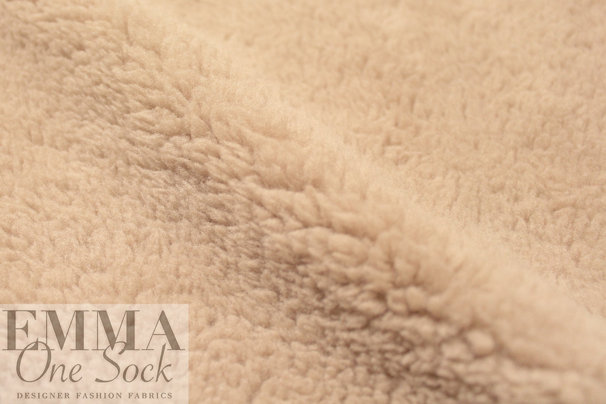 MTM 'teddy bear' sherpa fleece - dune 1.875 yd