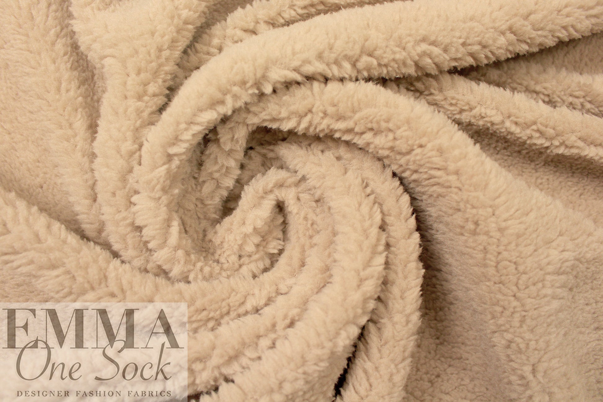MTM 'teddy bear' sherpa fleece - dune 1.875 yd