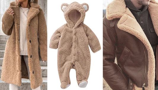 MTM 'teddy bear' sherpa fleece - dune 1.875 yd