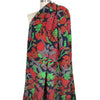 Italian tropical floral boiled wool blend fleece 1.25 yds