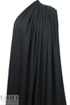 oeko-tex cert. bamboo/cotton fleece-back knit - black 1 yard