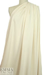 Oeko-Tex cert. bamboo/cotton fleece-back knit - ivory .75 yds