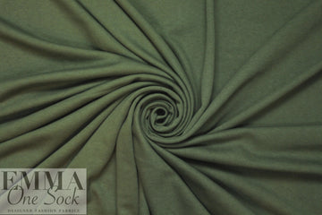 oeko-tex cert. bamboo/cotton fleece-back knit - fern .75 yds