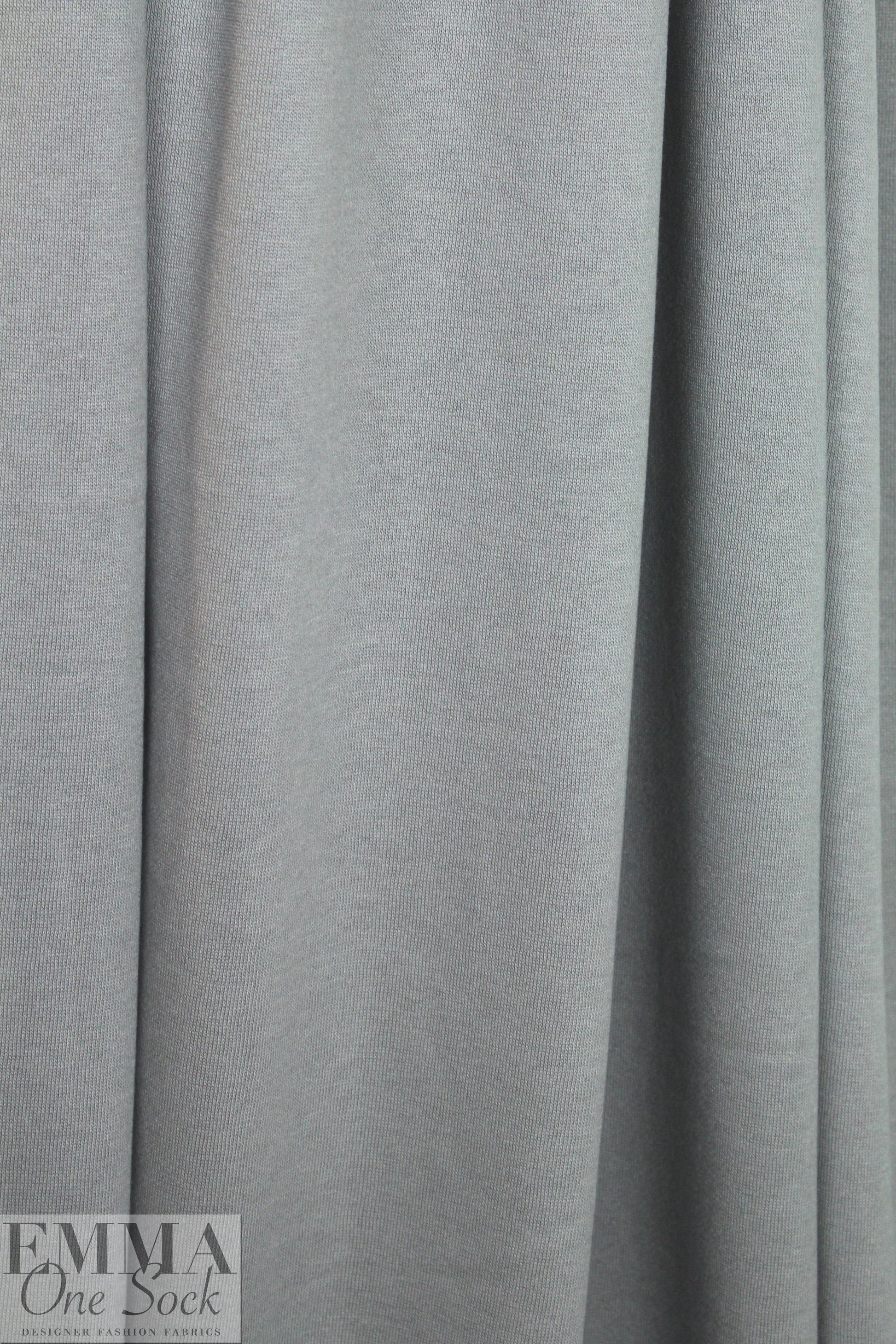 oeko-tex cert. bamboo/cotton fleece-back knit - gray