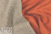 Italian double sided wool blend fleece - pumpkin/oatmeal 2.25 yd