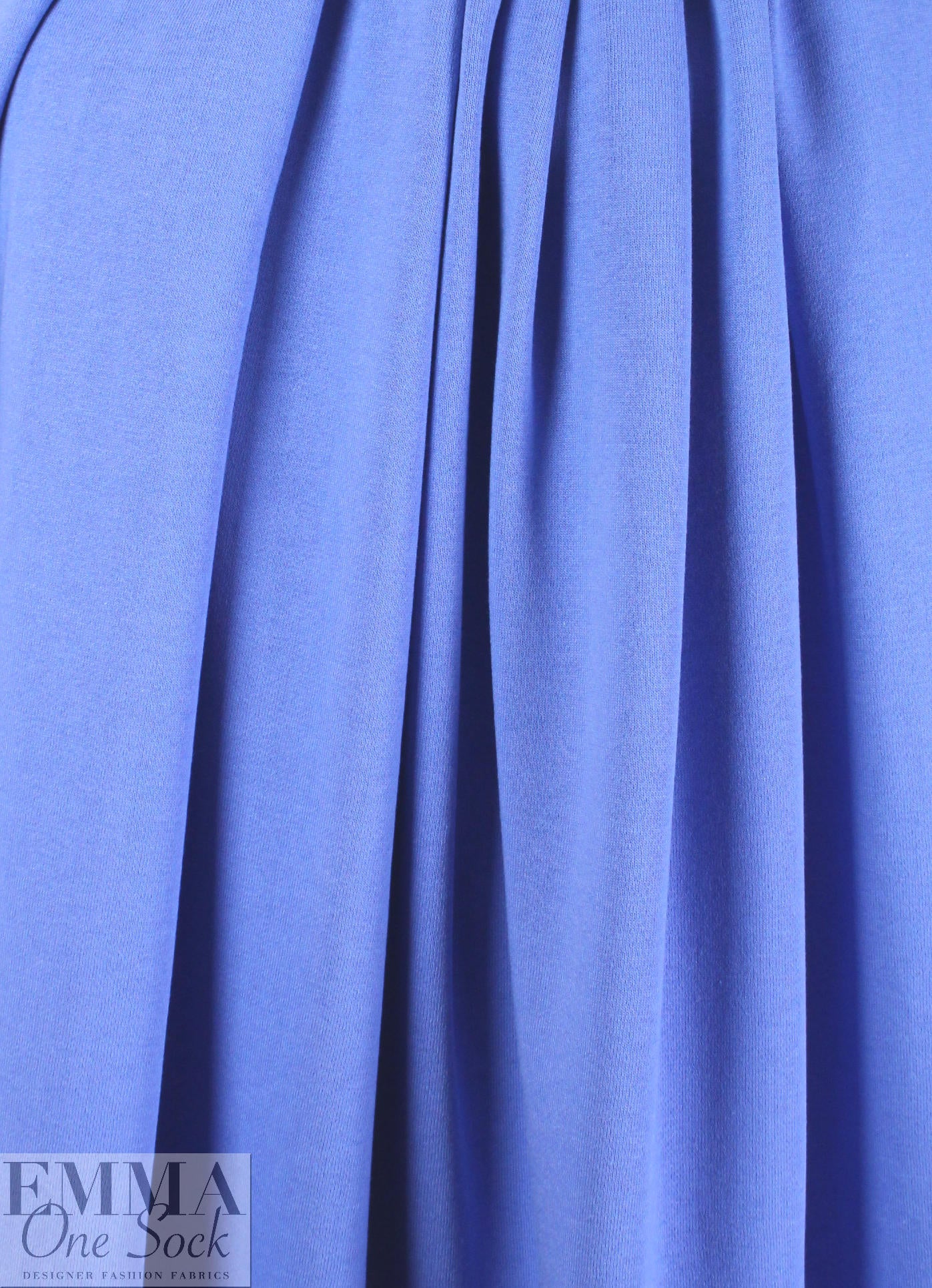 Oeko-Tex cert. bamboo/cotton fleece-back knit - French blue .875 yds