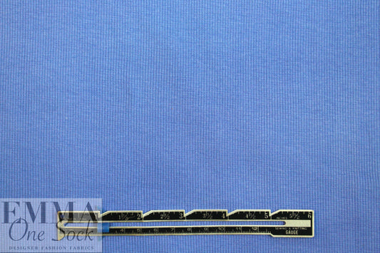bamboo/cotton circular tube ribbing - French blue Oeko-Tex cert.