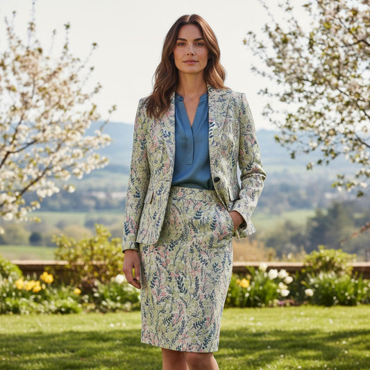 'flora and vine' woven jacquard tapestry
