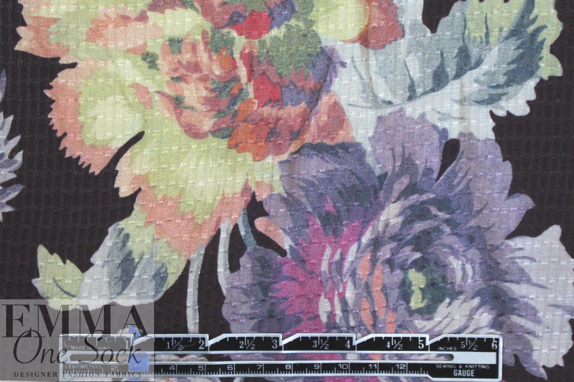 NY designer carnations lightweight silk jacquard 1.66 yd