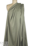cotton/nylon/spandex stretch poplin - khaki green 2.5 yd