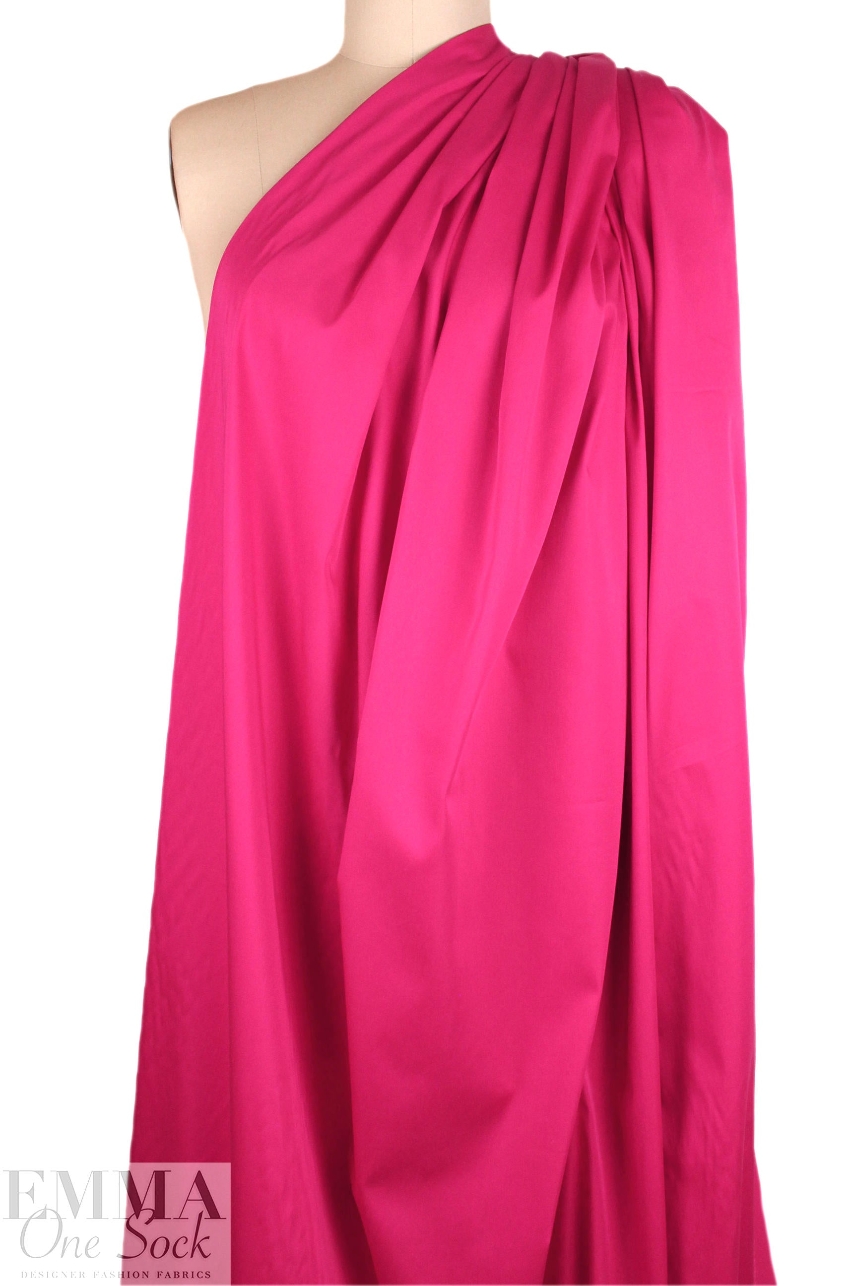 cotton/nylon/spandex stretch poplin - fuchsia rose .75 yds