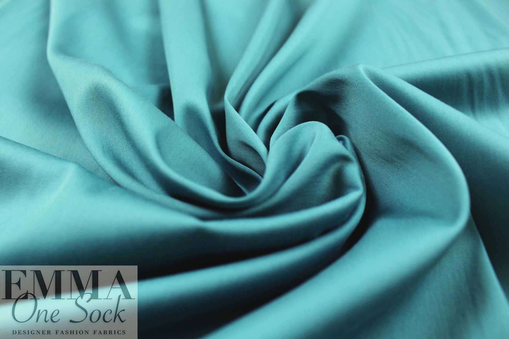 cotton/nylon/spandex stretch poplin - verdigris 2.25 yd