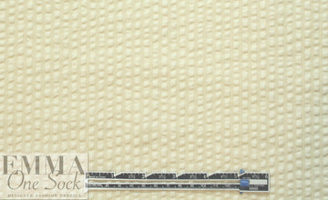 French textured cotton seersucker woven - butter