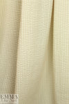 French textured cotton seersucker woven - butter