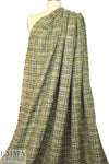 Italian 'Chanel tweed' boucle' - woodsy greens .75 yds