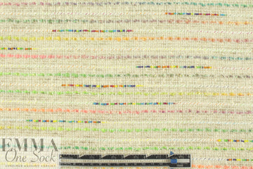 Fancy fancy ribbon boucle' - natural/multi 2 yds