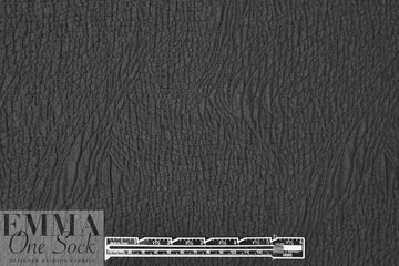 Italian 'cellular swirl' textured matelasse brocade - black