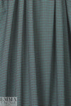 French yarn-dyed plaid stretch shirting - aqua/garnet