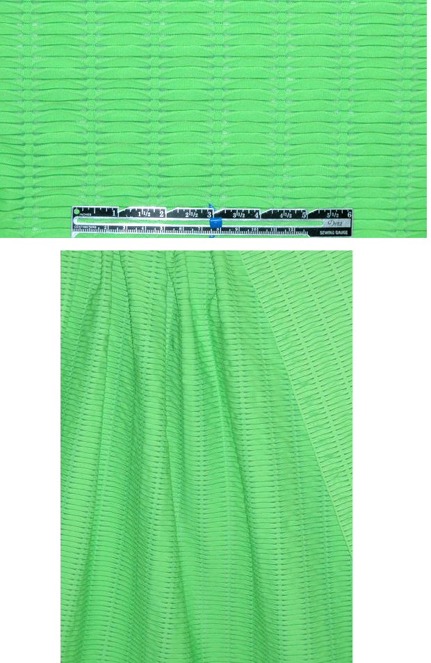 French 'slatted' yarn-dye knit - refreshing lime 1.625 yd
